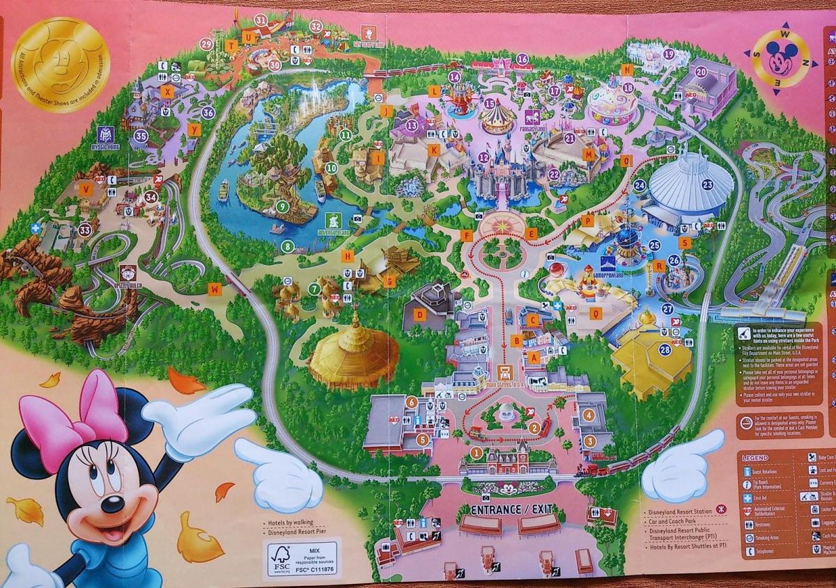 Hong Kong Disney kartta