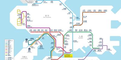 HK MTR kartta