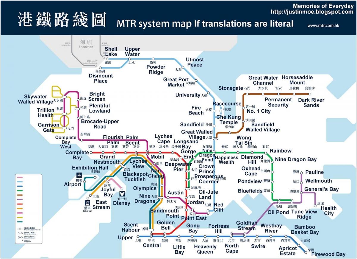 Hongkong metrokartta