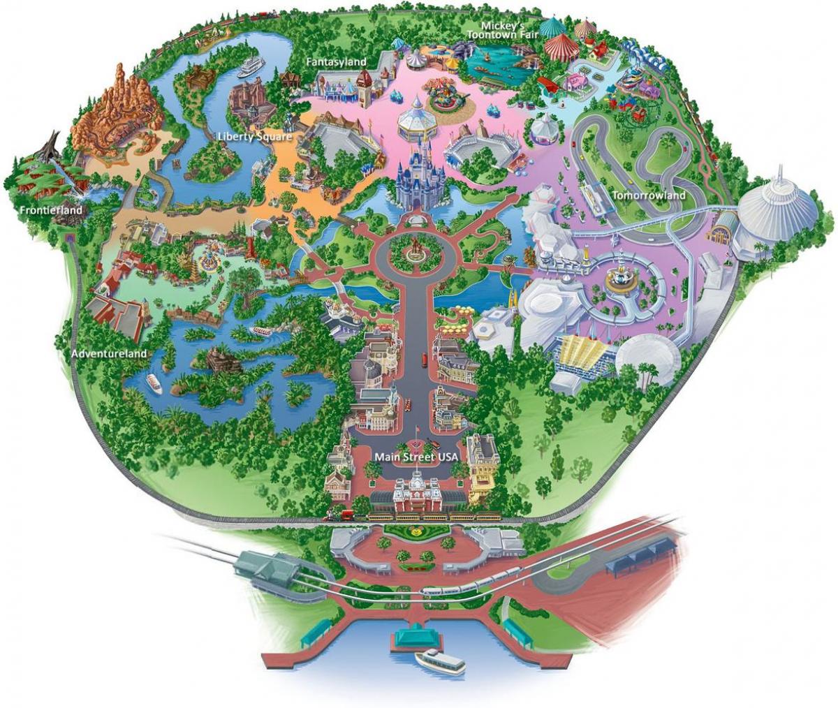 kartta Hong Kong Disneyland