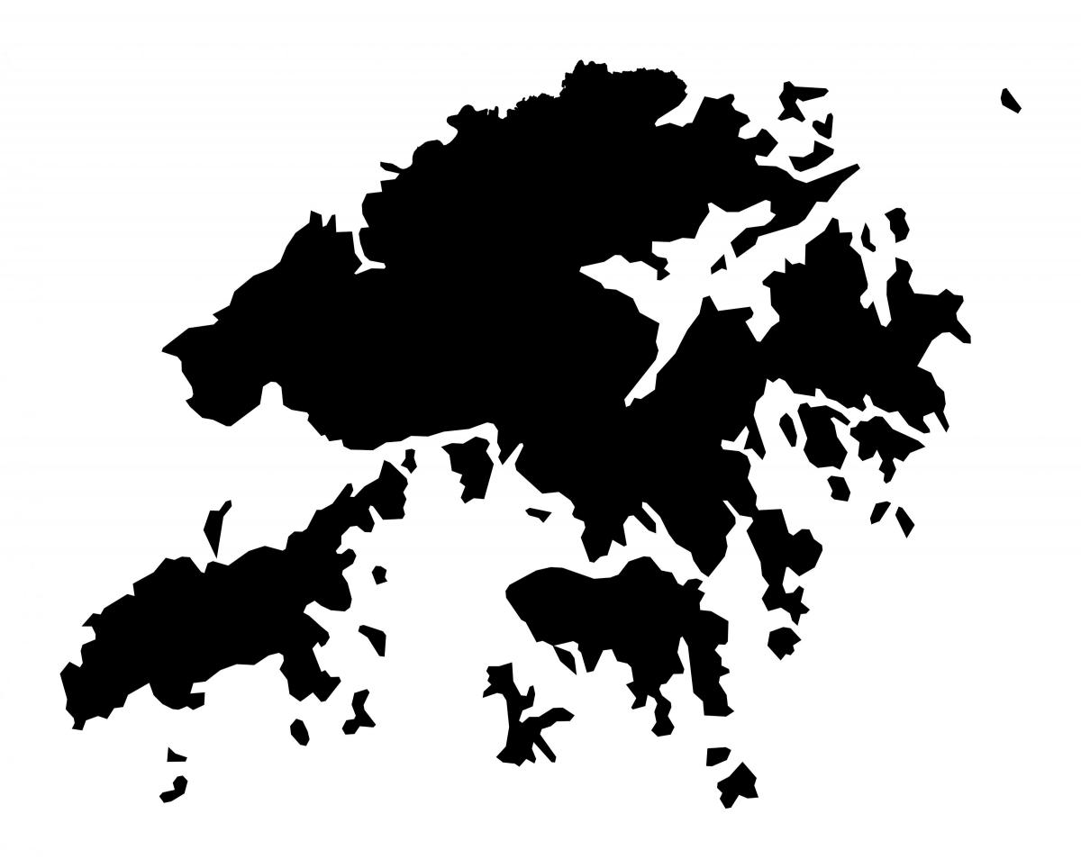 kartta Hong Kong vektori