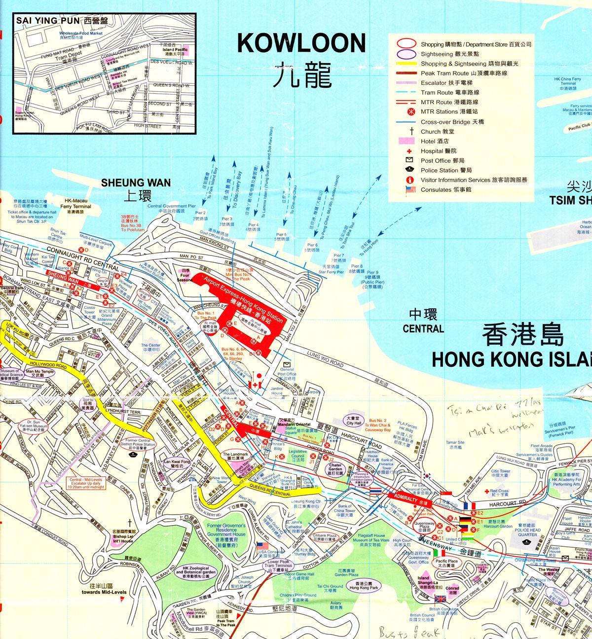 satama Hong Kong kartta