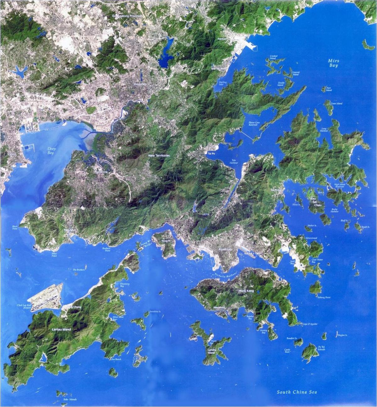 satelliitti kartta Hong Kong