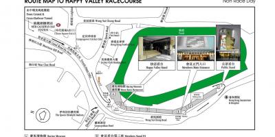 Kartta Happy Valley, Hong Kong