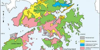 Geologinen kartta Hong Kong