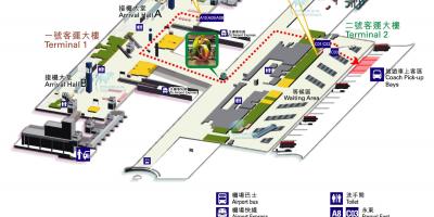 Hong Kong lentokenttä kartta terminaali 1 2