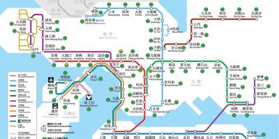 Hongkongin julkinen liikenne kartta