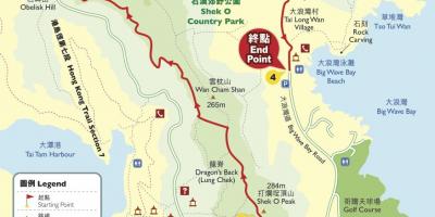 Vaellus kartta Hong Kong