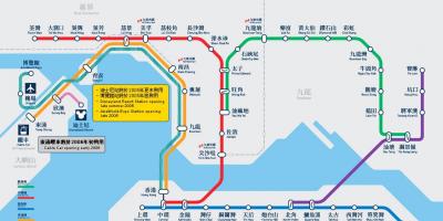 Kowloon bayn MTR-asemalta kartta
