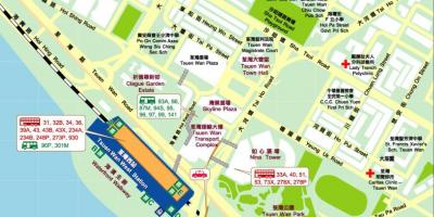 Tsuen Wan West station kartta